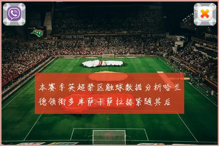 本赛季英超禁区触球数据分析哈兰德领衔多库萨卡萨拉赫紧随其后
